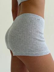 Ribana Set Strappy Top and Mini Shorts gray