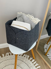 Felt box slipper basket