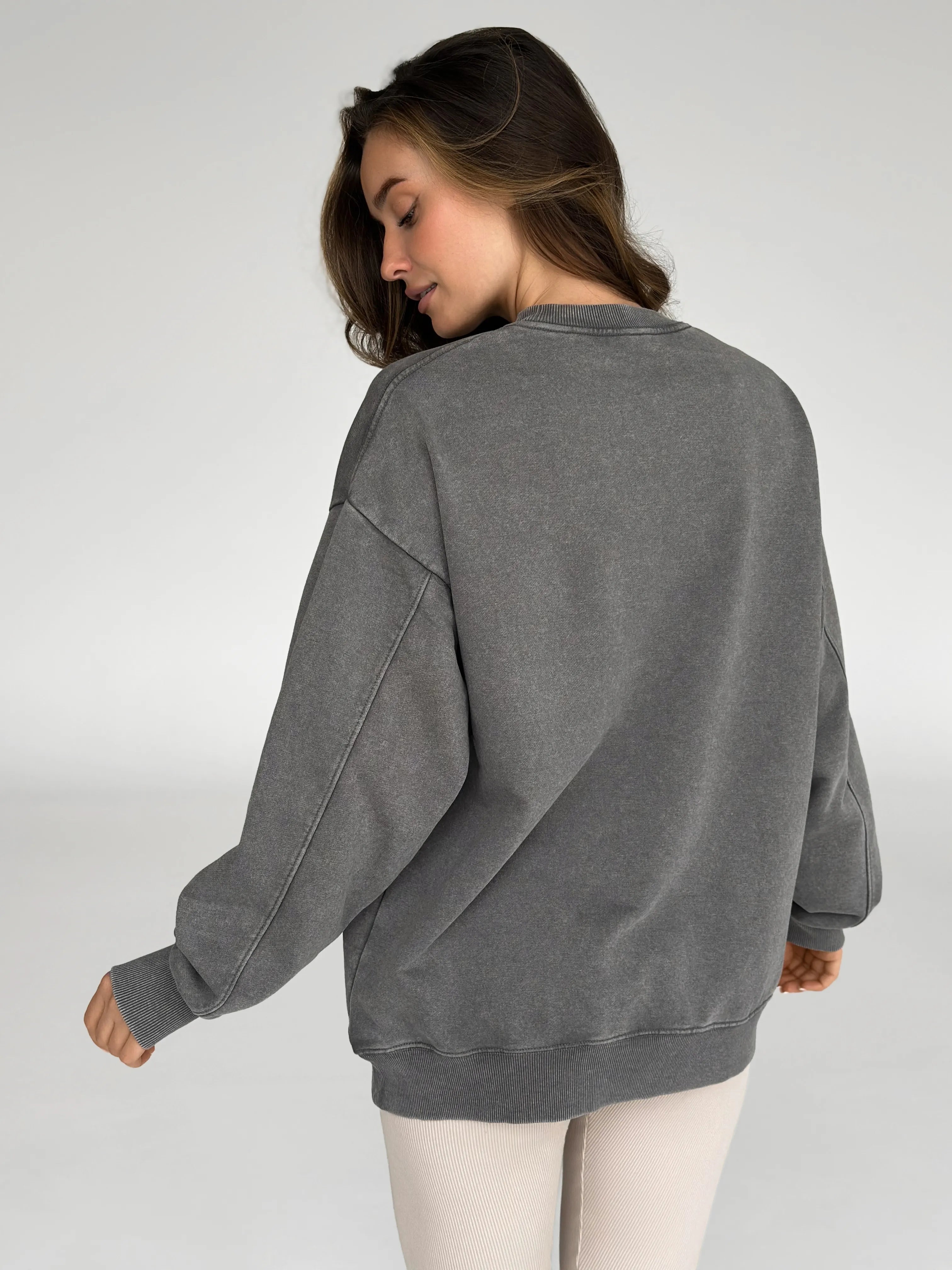 Sweatshirt graphite boiled