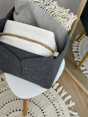 Felt box slipper basket