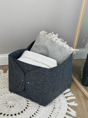 Felt box slipper basket