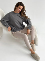 Sweatshirt graphite boiled