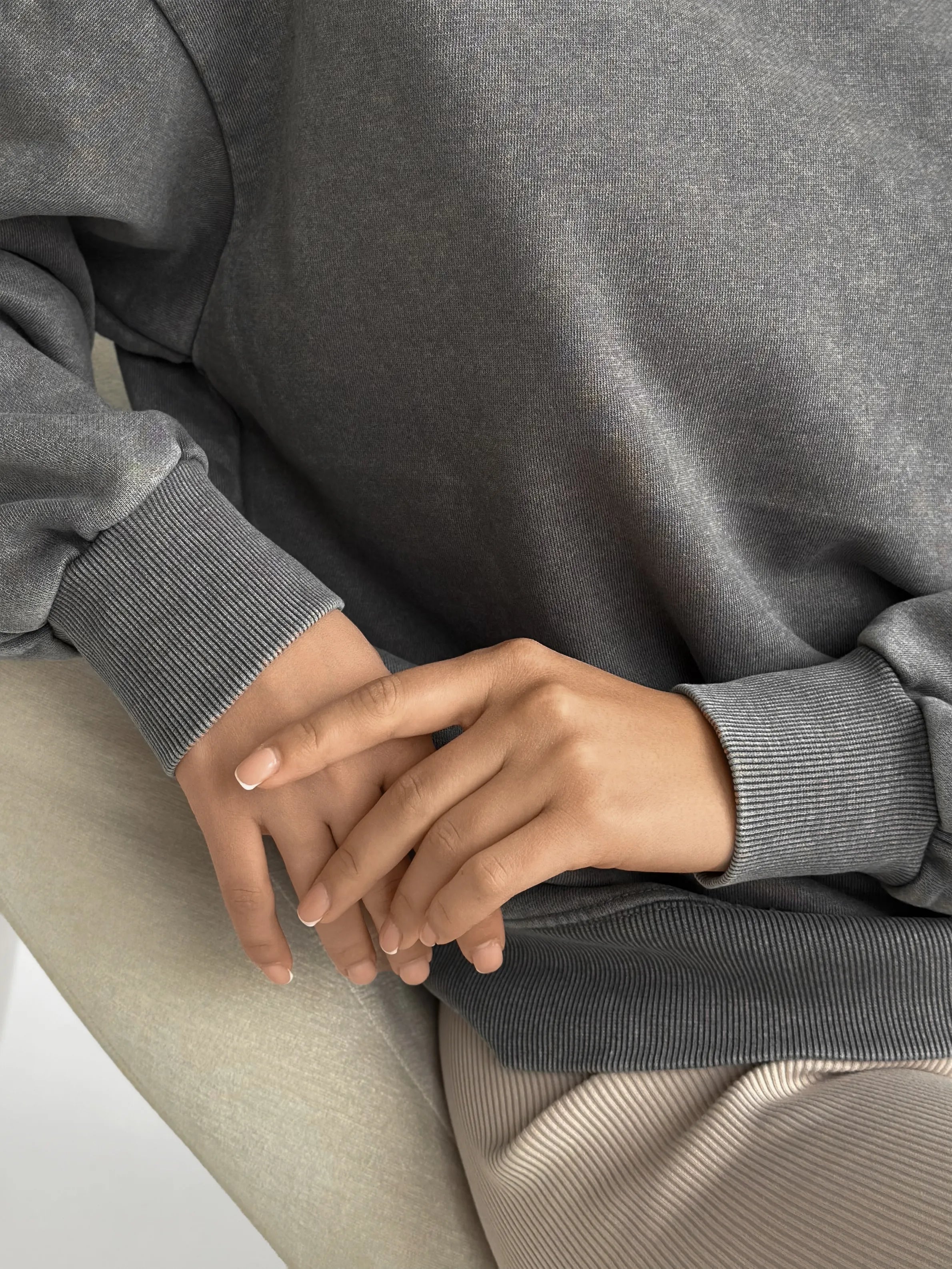 Sweatshirt graphite boiled