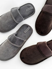 Men’s Cozy Velveteen Slippers HS-OZ Gray