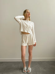 Ribbed longsleeve milk