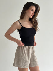Shorts Mono terry Zoo beige