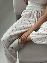 Muslin Pants Harem Pants flower 2-sl