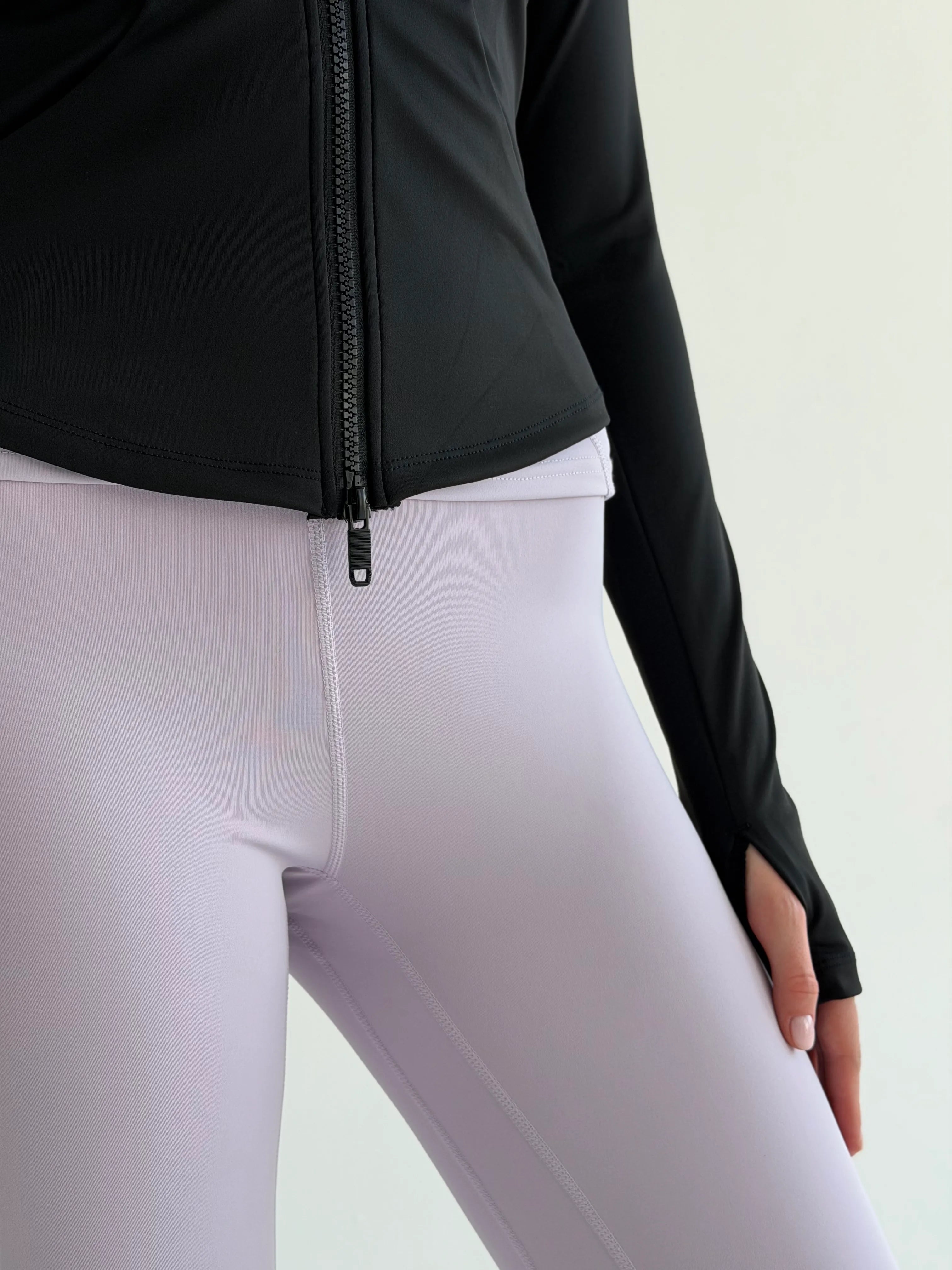 Yoga zippered sweatshirt black