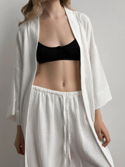 Pants Mono Harem pants muslin white 2-layer