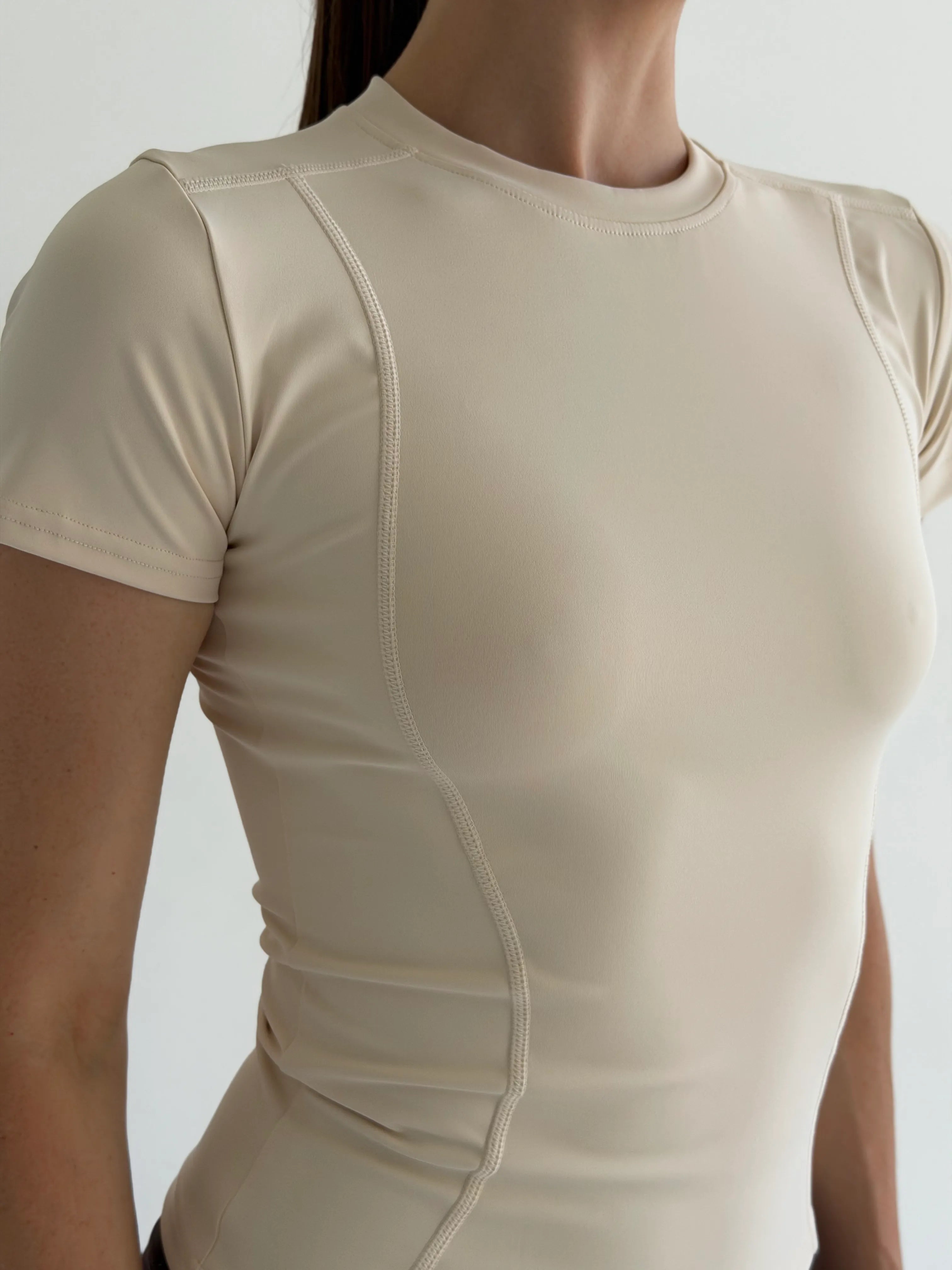 Yoga t-shirt milky