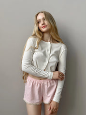 Ribbed longsleeve milk