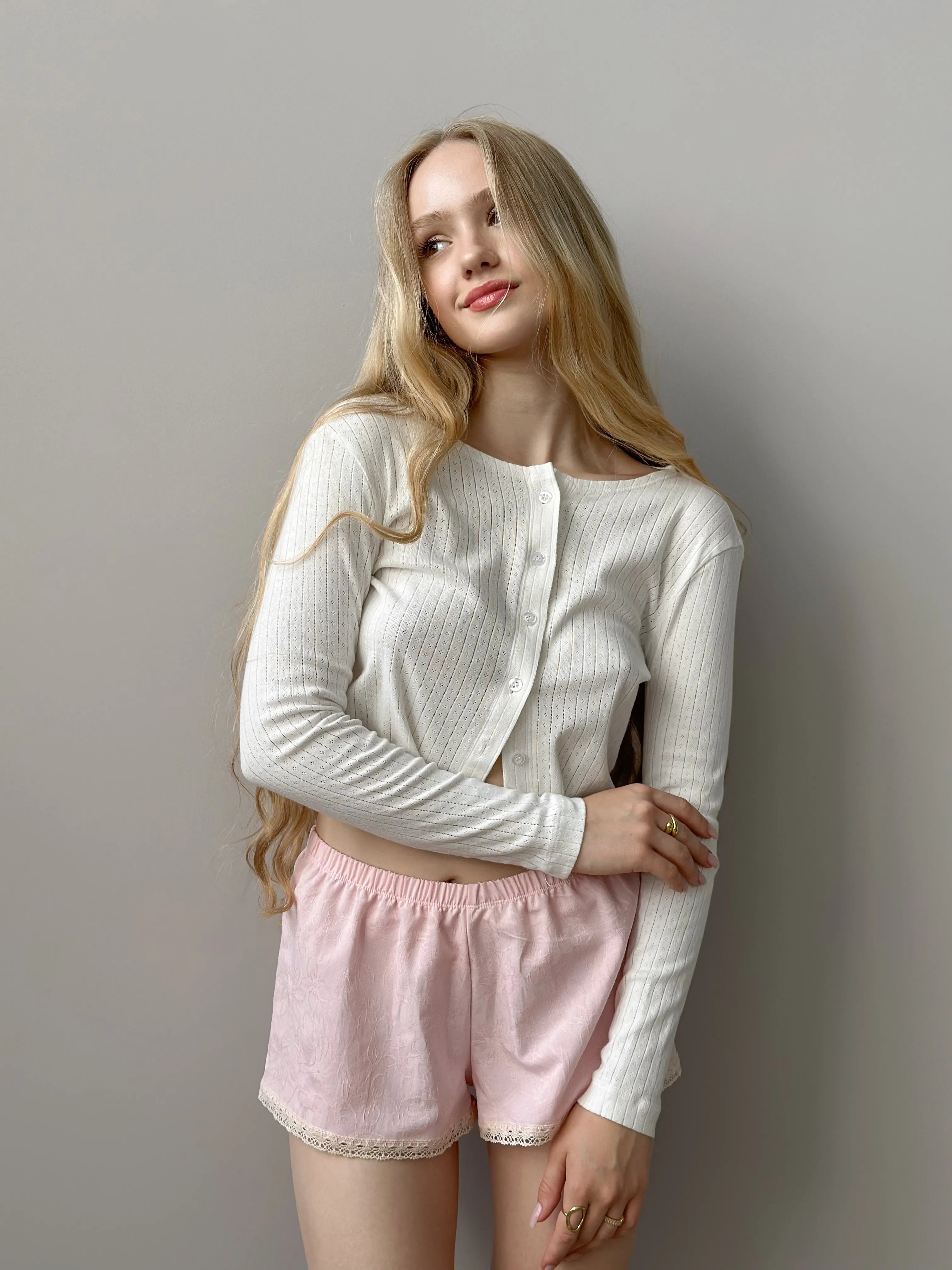 Ribbed longsleeve milk