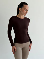 Yoga longsleeve brown