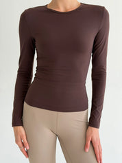 Yoga longsleeve brown