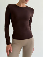 Yoga longsleeve brown