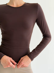 Yoga longsleeve brown