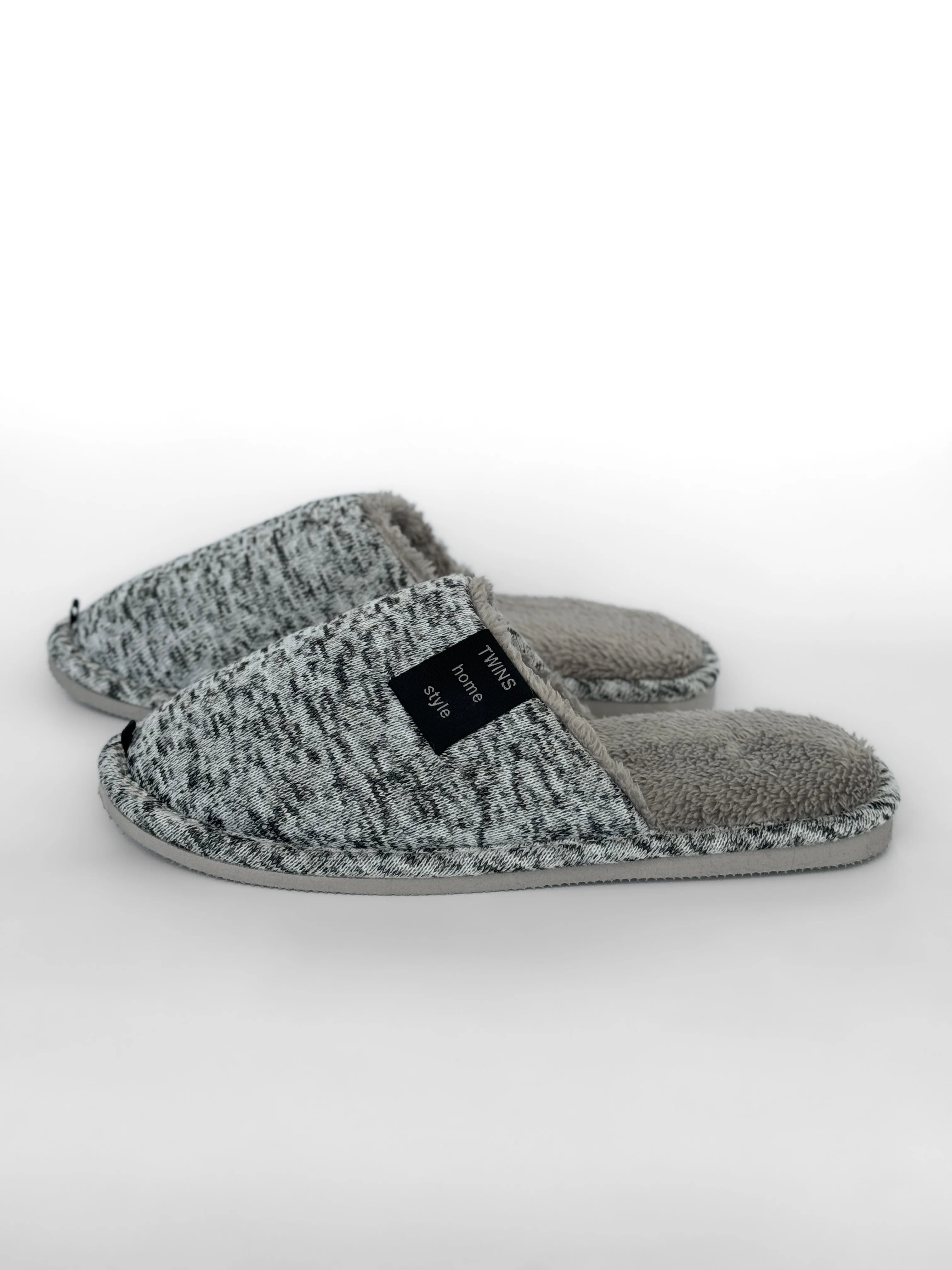 Men's slippers HS-OZ melange white