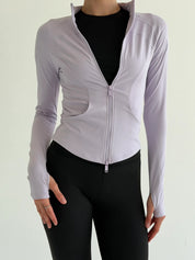 Yoga zippered sweatshirt lavender