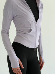 Yoga zippered sweatshirt lavender