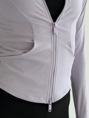 Yoga zippered sweatshirt lavender