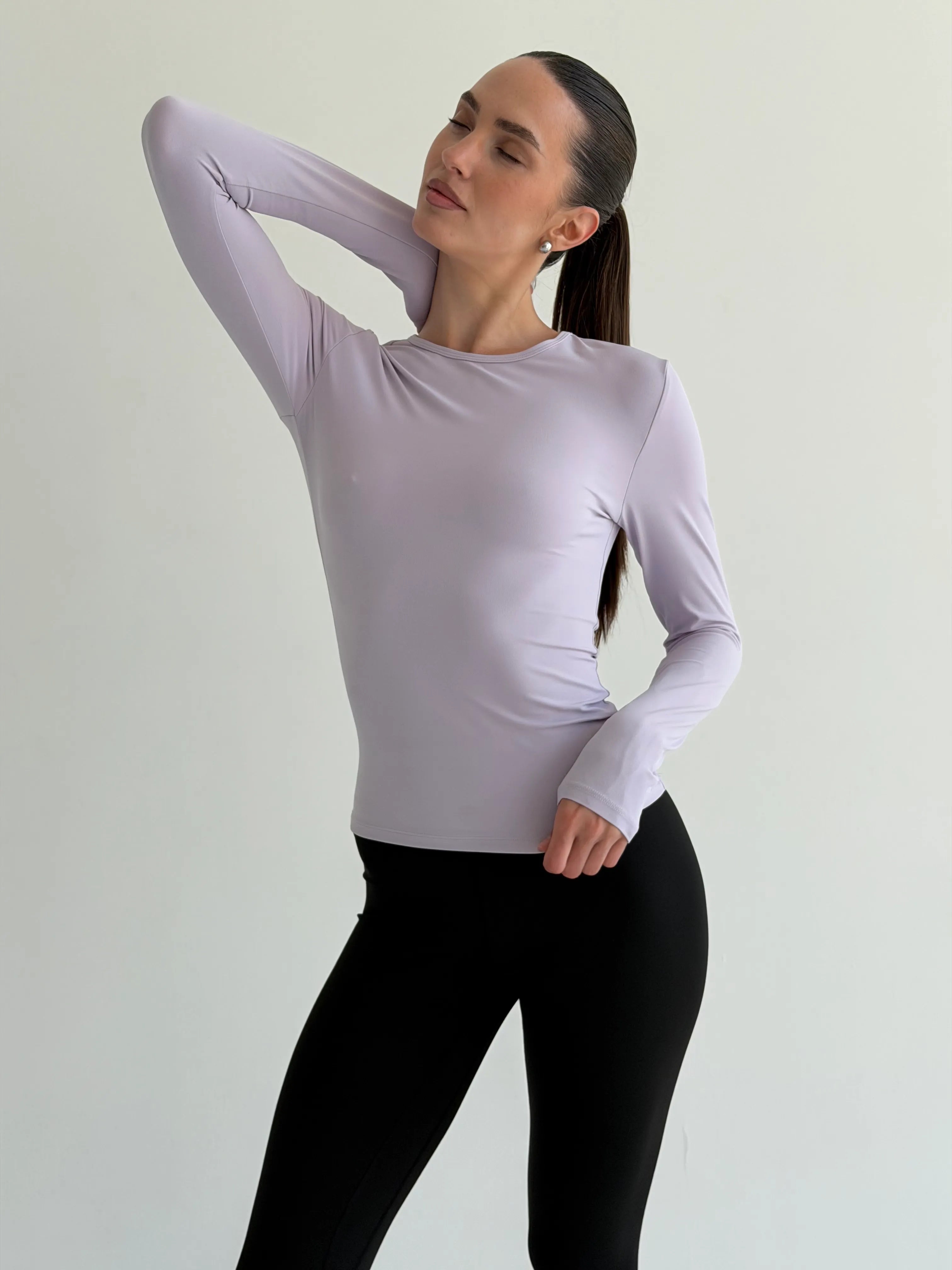 Yoga longsleeve lavender