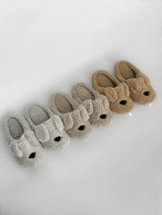 Women's slippers HS-LUX ANIMALS dog beige