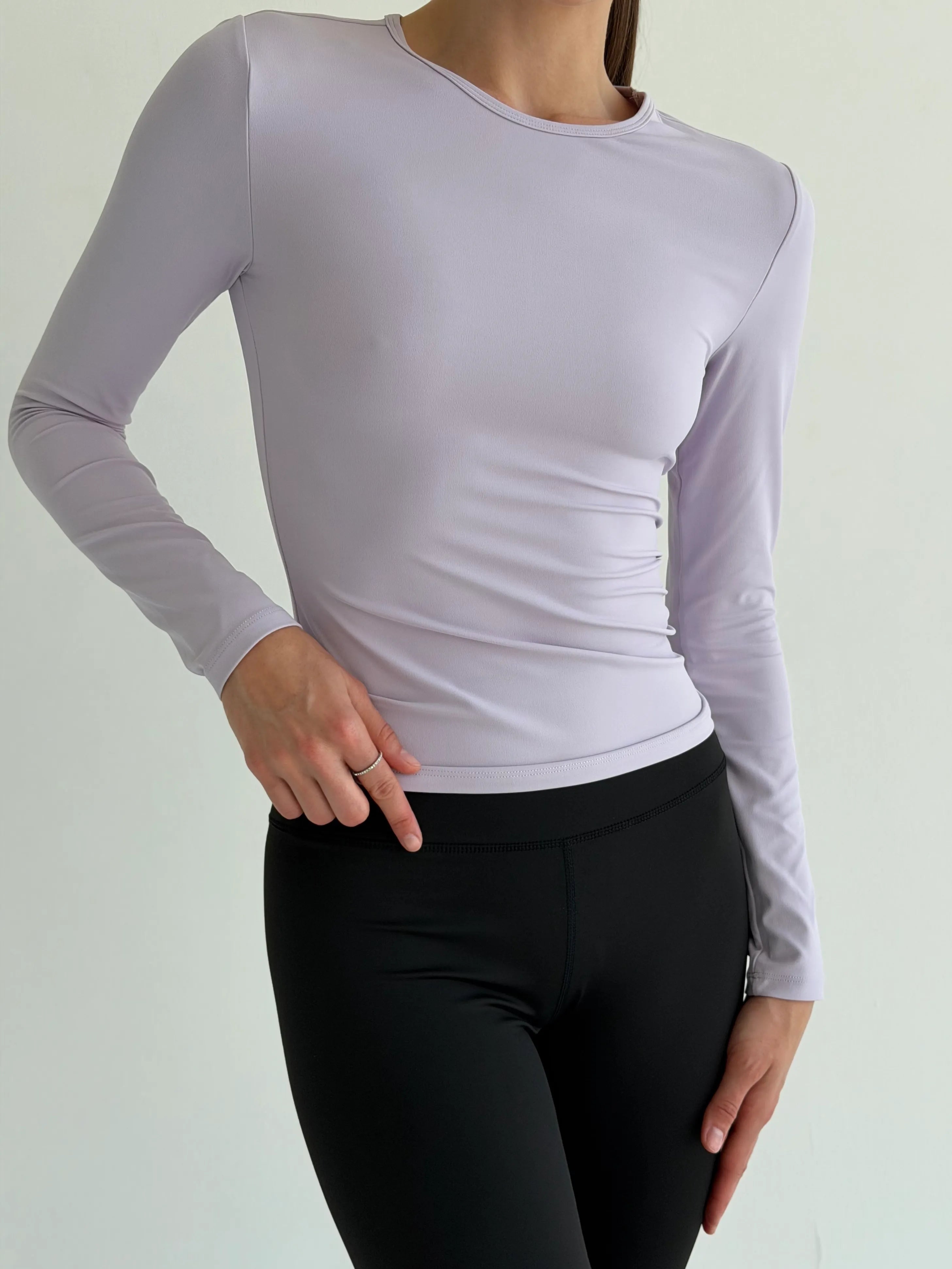 Yoga longsleeve lavender