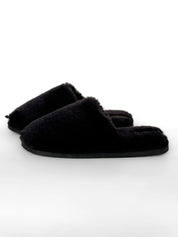 Men's slippers HS-LUX fur graphite