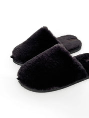Men's slippers HS-LUX fur graphite