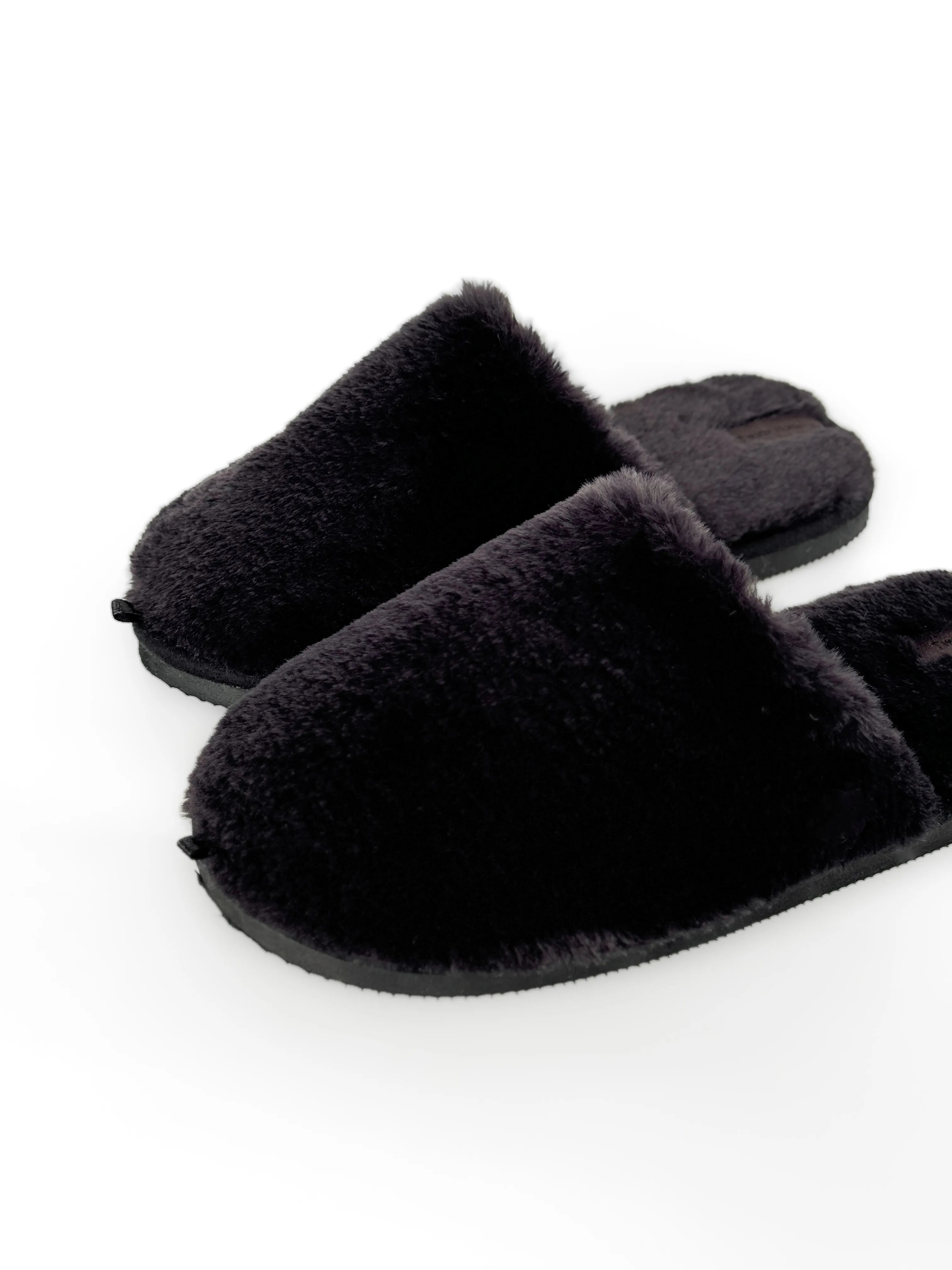 Men's slippers HS-LUX fur graphite
