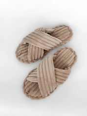 Women's slippers HS-Puffy beige