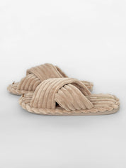 Women's slippers HS-Puffy beige