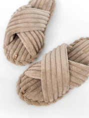 Women's slippers HS-Puffy beige