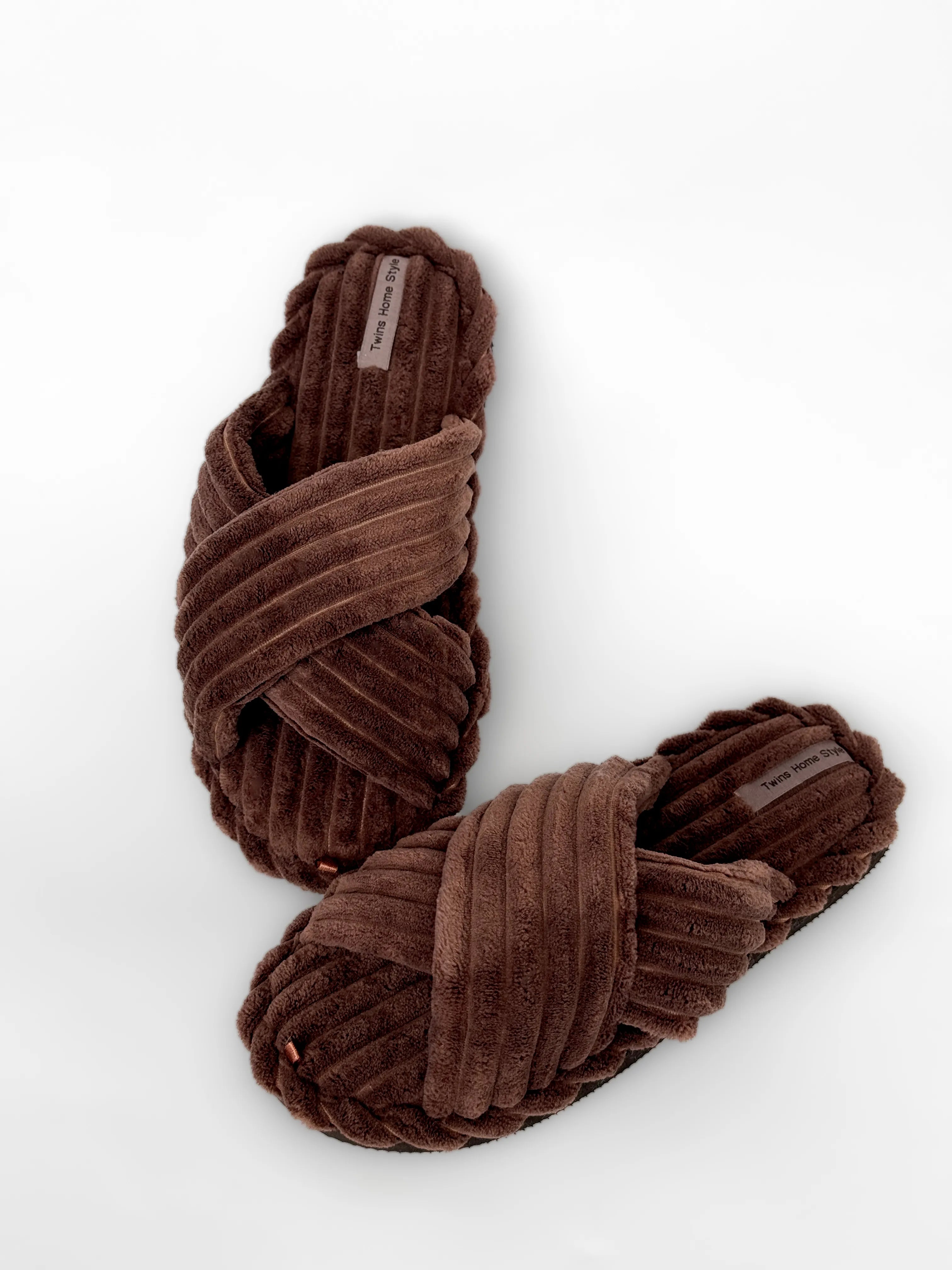 Women's slippers HS-Puffy brown