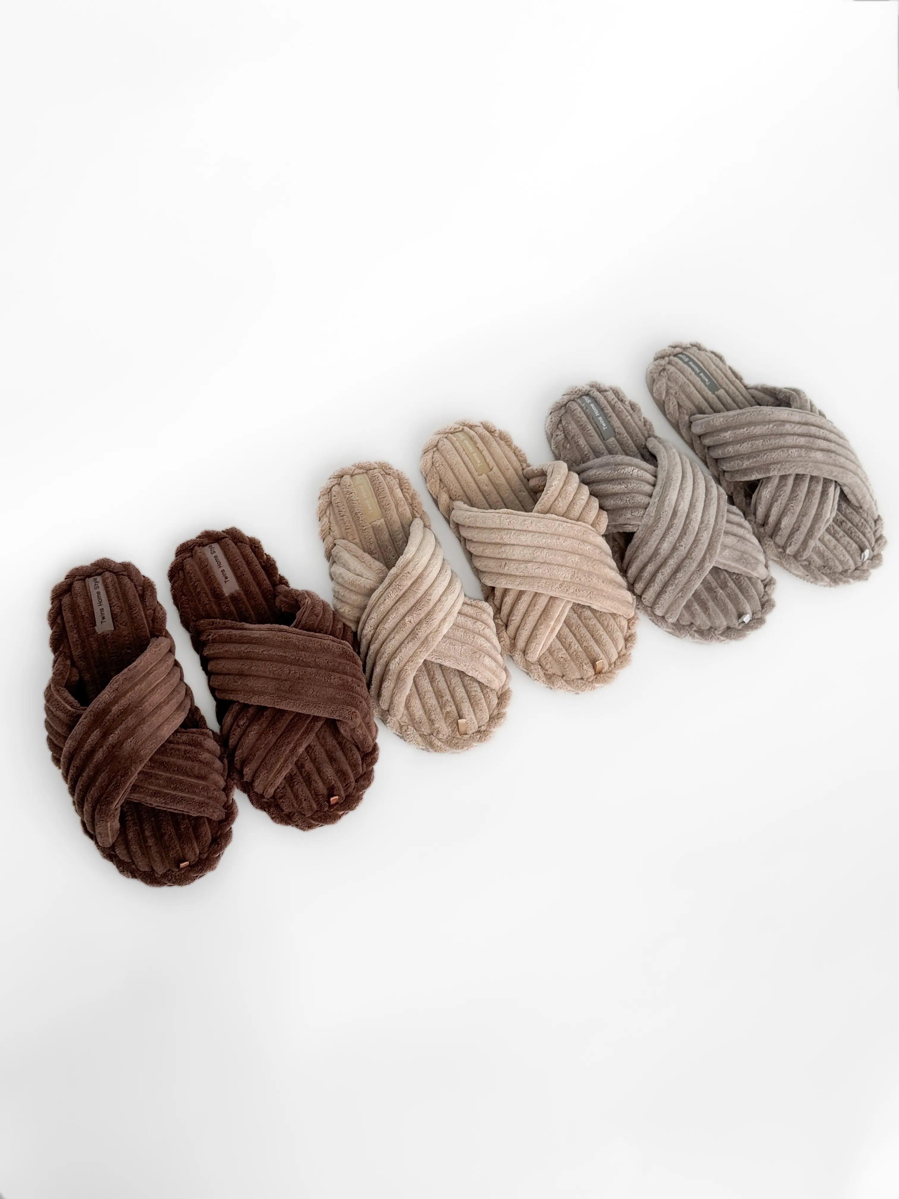 Women's slippers HS-Puffy brown