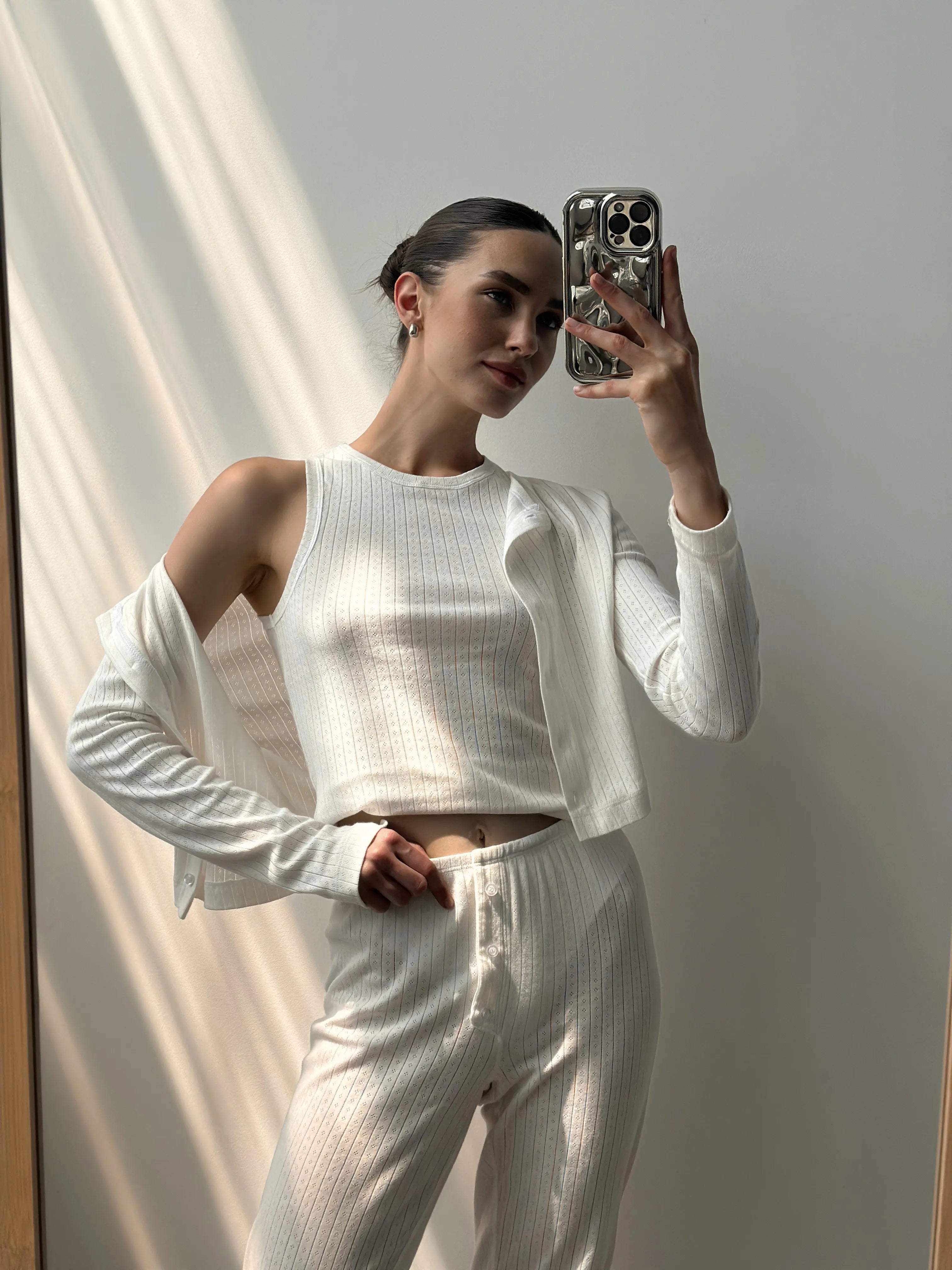 Ribbed longsleeve milk
