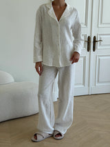 Suit long sleeve shirt and pants muslin reaper chamomile on milk