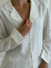 Suit long sleeve shirt and pants muslin reaper chamomile on milk