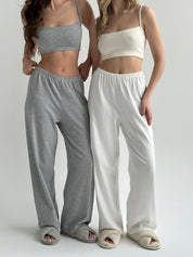 Knitwear "Tenderness" Top with straps gray