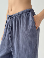 Muslin Pants Mono Harem Pants blue 2-sl