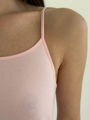 Basic powder-colored underwear T-shirt