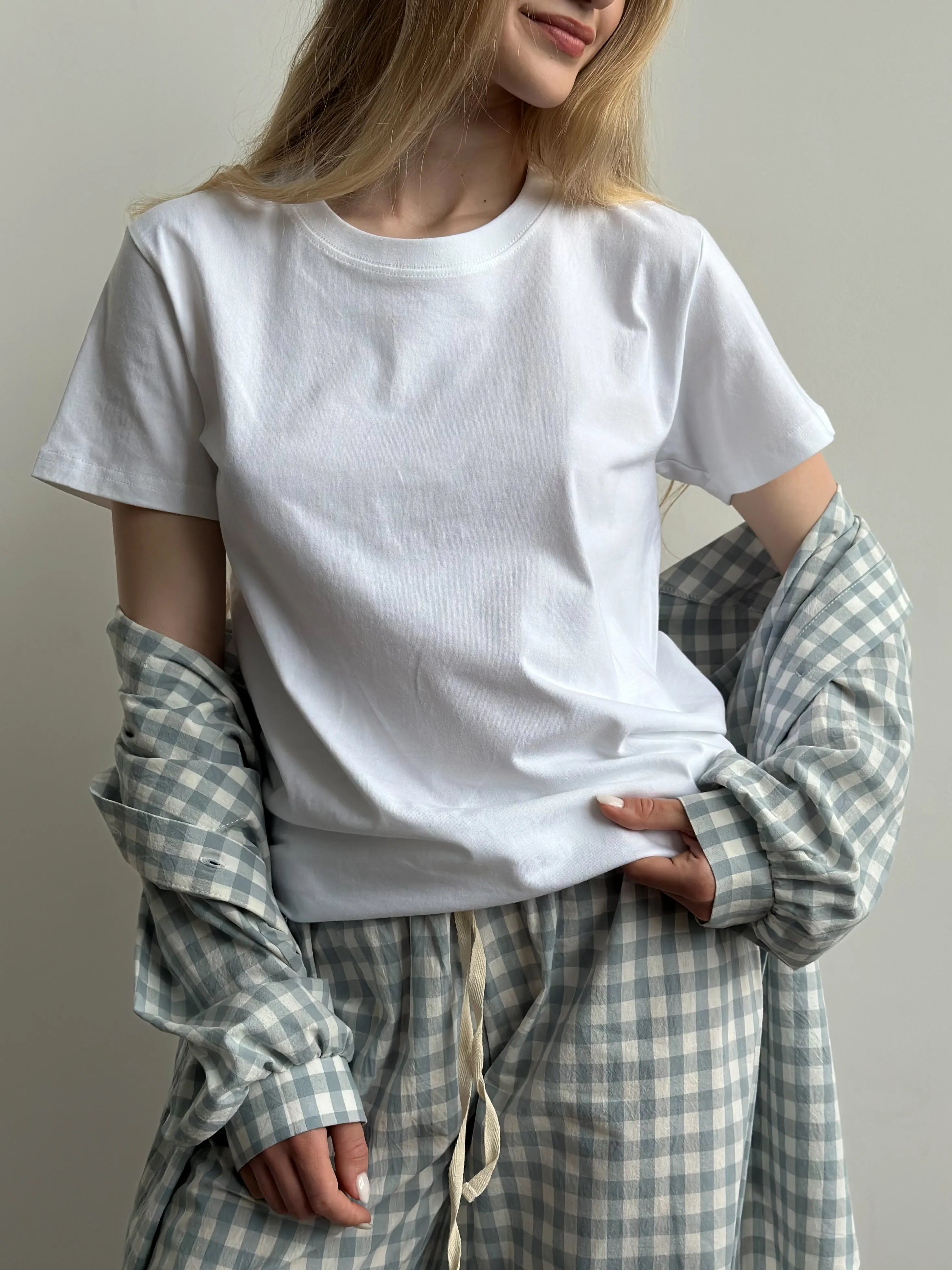 T-shirt White knit
