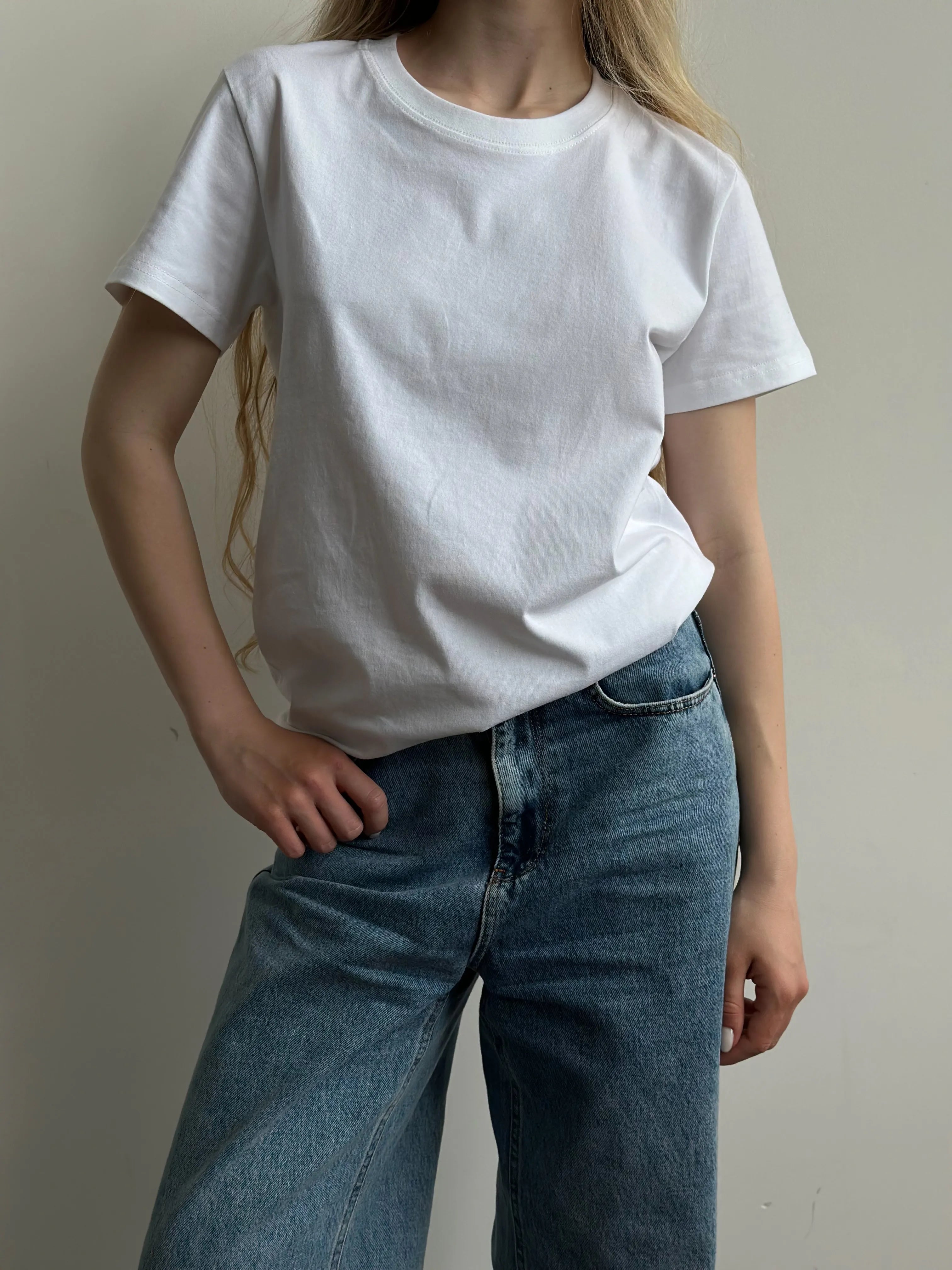T-shirt White knit