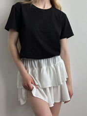 T-shirt Black knit