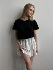 T-shirt Black knit