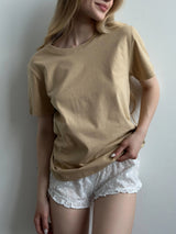 T-shirt Beige knit