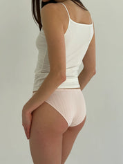 Basic white-colored underwear T-shirt
