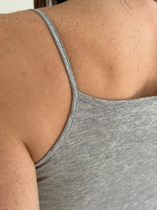 Basic gray-colored underwear T-shirt