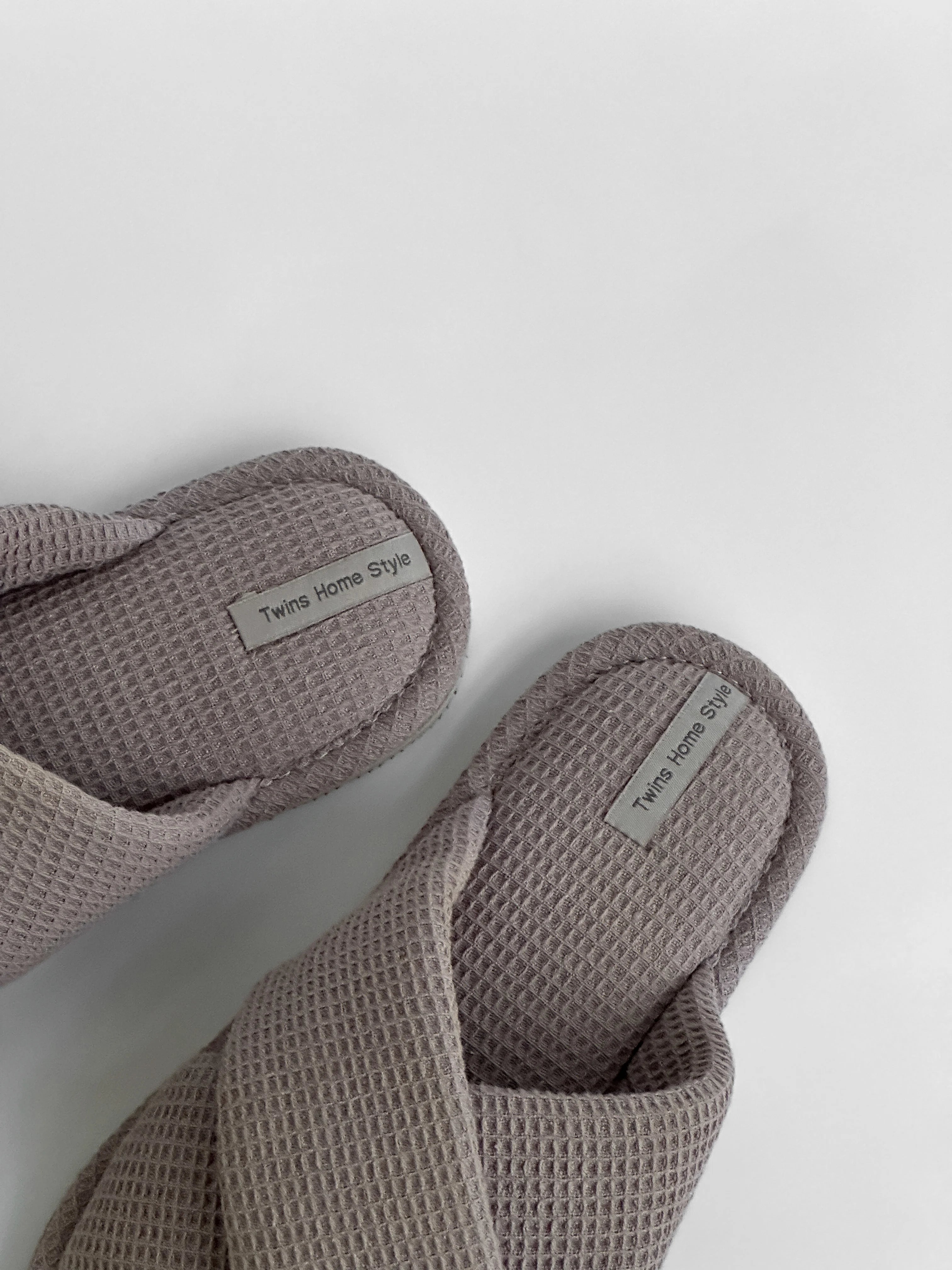Women's slippers HS-VL waffle X gray