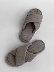 Women's slippers HS-VL waffle X gray